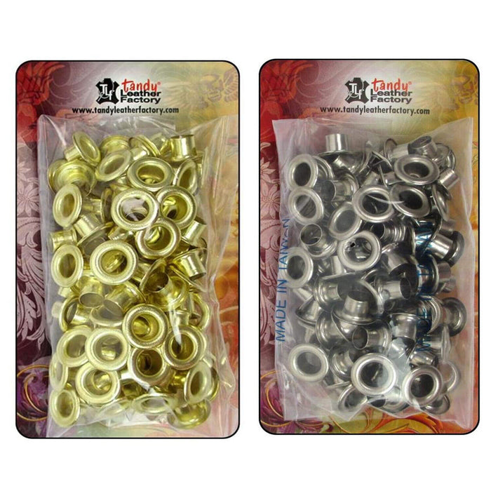 100pcs/Set Metal Eyelets Grommets With Washer  DIY Leather Craft Shoes Tool