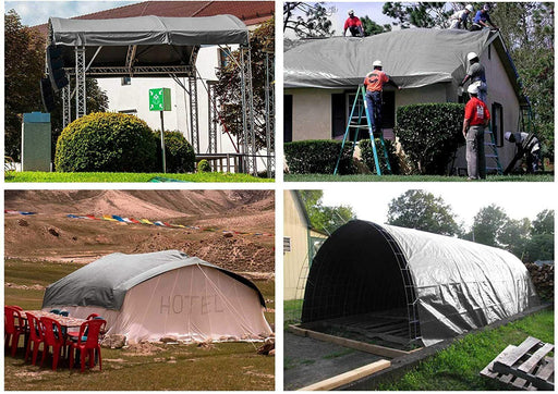 Instahut Tarpaulin Tarp Poly Tarps Heavy Duty Canvas Camping Cover Tent 180gsm - FISHER DISCOUNT