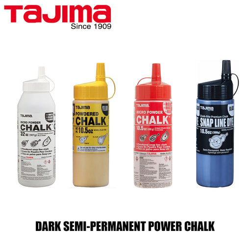 TAJIMA Red/Black/Blue/Red/Yellow/White MICRO POWER CHALK SNAP LINE CHALK 300g - FISHER DISCOUNT