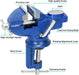 50mm MINI SWIVEL BENCH CLAMP Small Table Top Vice Rotating Base Flat Jaw AU - FISHER DISCOUNT