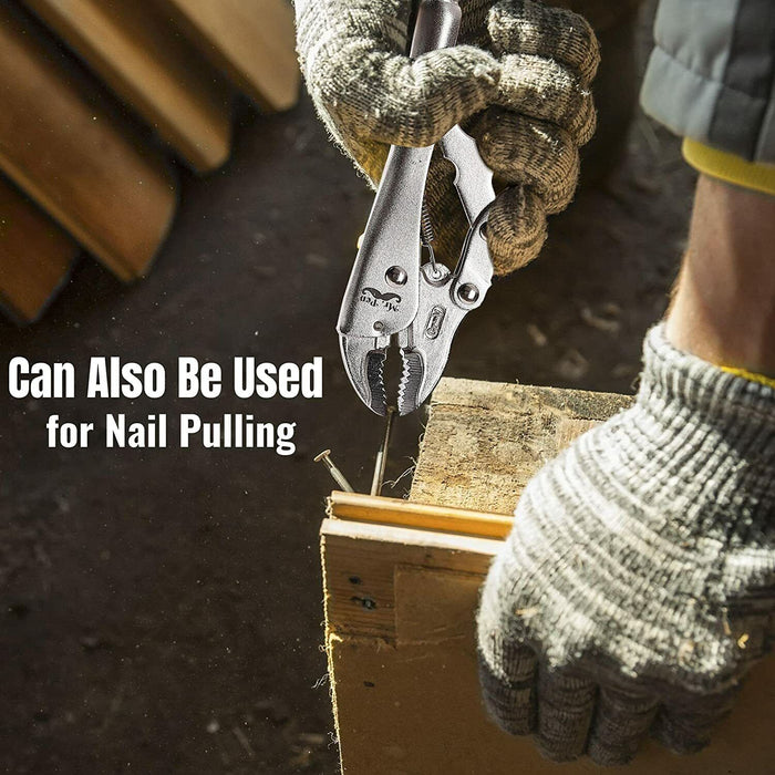 Curved Jaw Locking Plier Clamp weld Adjustable Vise Grip 10" 250mm hardened