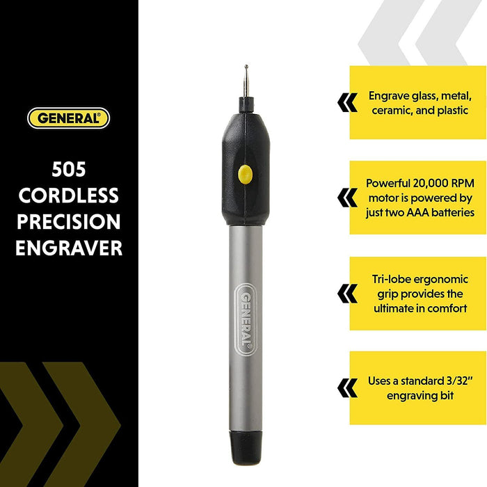 Heavy Duty Cordless Pen Engraving Tool, Diamond Tip Hand Tool Portable