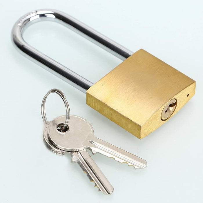 Padlocks 50mm Long Shackle Brass Bodies Cut Resistance 3 Keyd Alike Heavy Duty