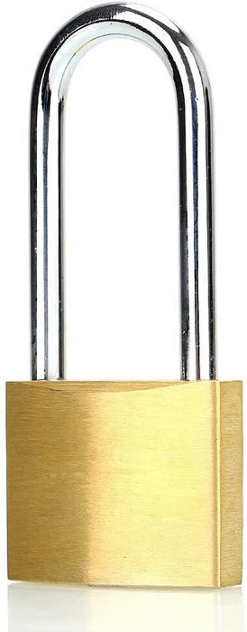 Padlocks 50mm Long Shackle Brass Bodies Cut Resistance 3 Keyd Alike Heavy Duty