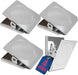 4XMagnetic Metal Clip Square Magnetic Clip Fridge Magnet Stationery Note Holder - FISHER DISCOUNT