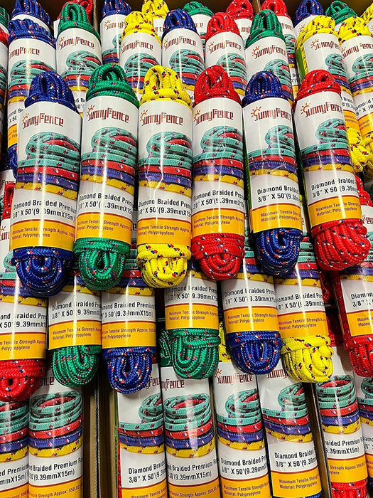 4mmx15m PP RED Mono Twist Winch Rope Synthetic Tow Recovery Cable Off-road 4WD