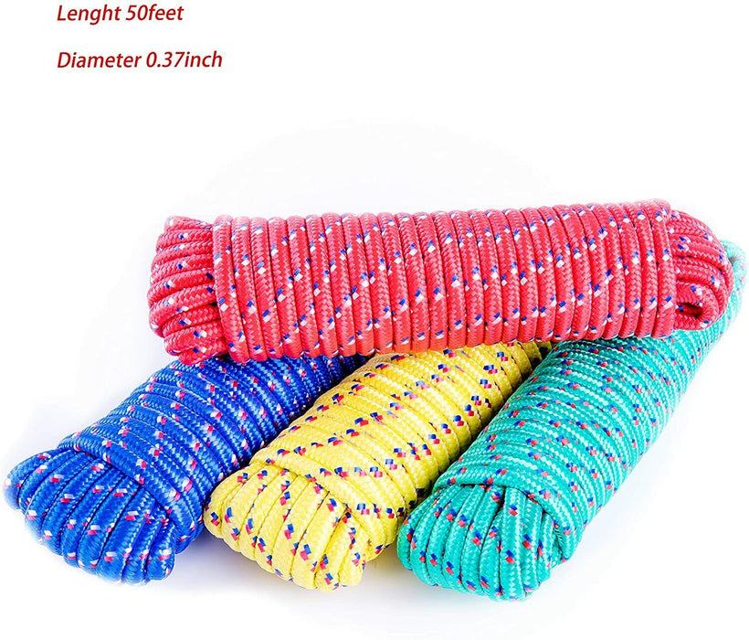 4mmx15m PP RED Mono Twist Winch Rope Synthetic Tow Recovery Cable Off-road 4WD