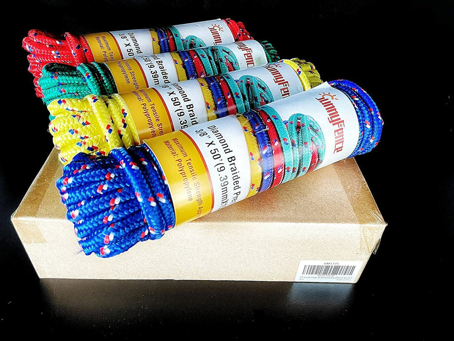 4mmx15m PP RED Mono Twist Winch Rope Synthetic Tow Recovery Cable Off-road 4WD