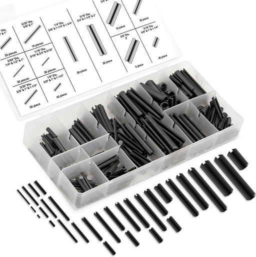 120 pcs Roll Pin Assortment Set Carbon Steel Split Tension Dowel Grab Kit  AU - FISHER DISCOUNT