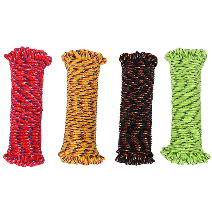 10PC Rope 40m 8mm Multi Braided Thick All Purpose Car Boat Trailer Outdoor Cord