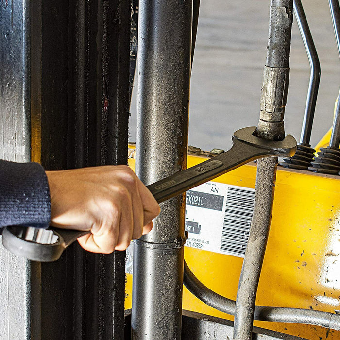 6Pc SAE Heavy Duty black oxidjumbo Spanner Set Combination Open End Ring1-3/8-2"