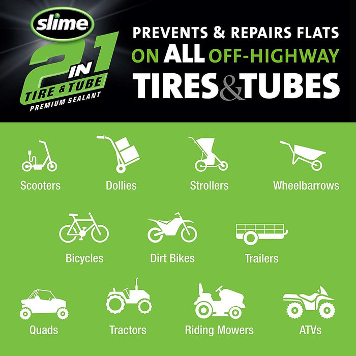 Slime Tire Sealant 946ml Puncture Repair Prevent Repair Flat Tyres Made in USA