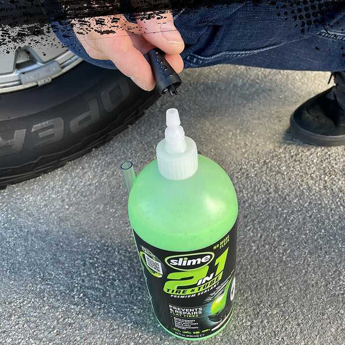 Slime Tire Sealant 946ml Puncture Repair Prevent Repair Flat Tyres Made in USA