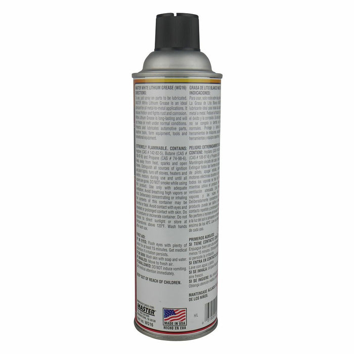Master White Lithium Grease 369g Made in USA