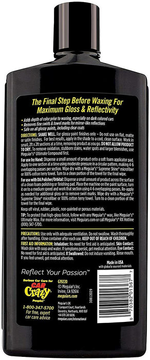 Meguiars Ultimate Polish 473ml G19216 Polisher Compound Car Care Cleaning Wax