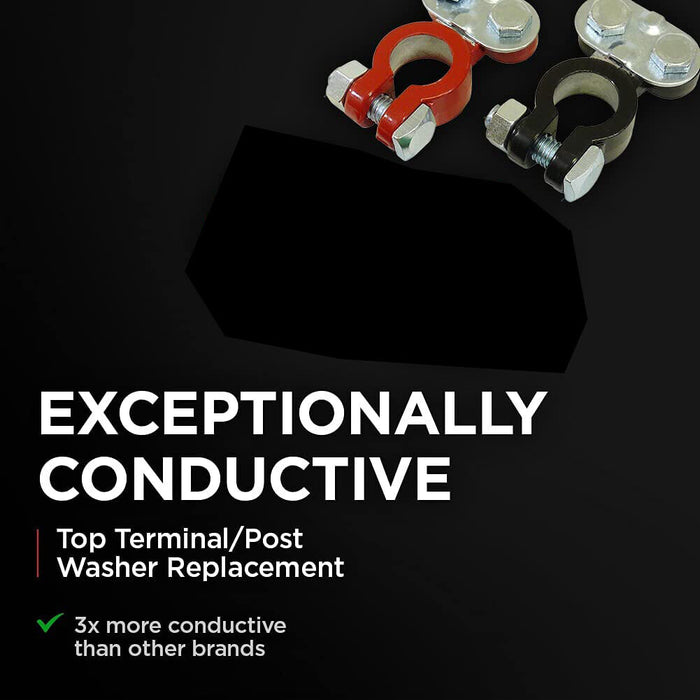 Heavy Duty Wing Nut Battery Terminal Pair | Set of 2 Marine Battery Terminals