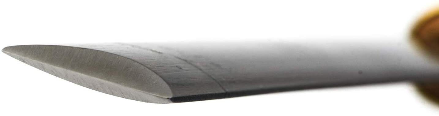 Lathe Wood Turning 24mm M2 HSS Oval Skew Wood Turning Chisel 250mml Handle AU