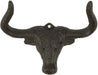 Metal Iron Retro Wall Hanging Mounted Bull Head Hook Storage Holder Hook Rack - FISHER DISCOUNT