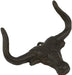 Metal Iron Retro Wall Hanging Mounted Bull Head Hook Storage Holder Hook Rack - FISHER DISCOUNT