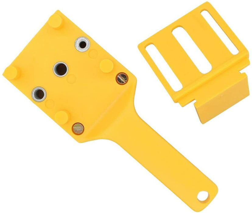 Handheld Woodworking Doweling Jig Drill Wood Guide Dowel Drilling Hole Saw Kit