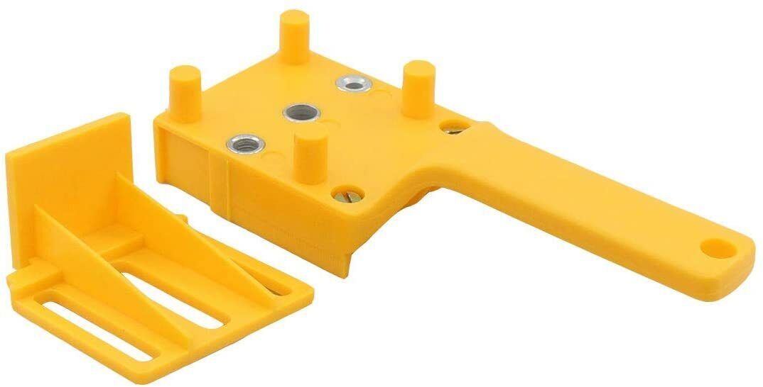 Handheld Woodworking Doweling Jig Drill Wood Guide Dowel Drilling Hole Saw Kit