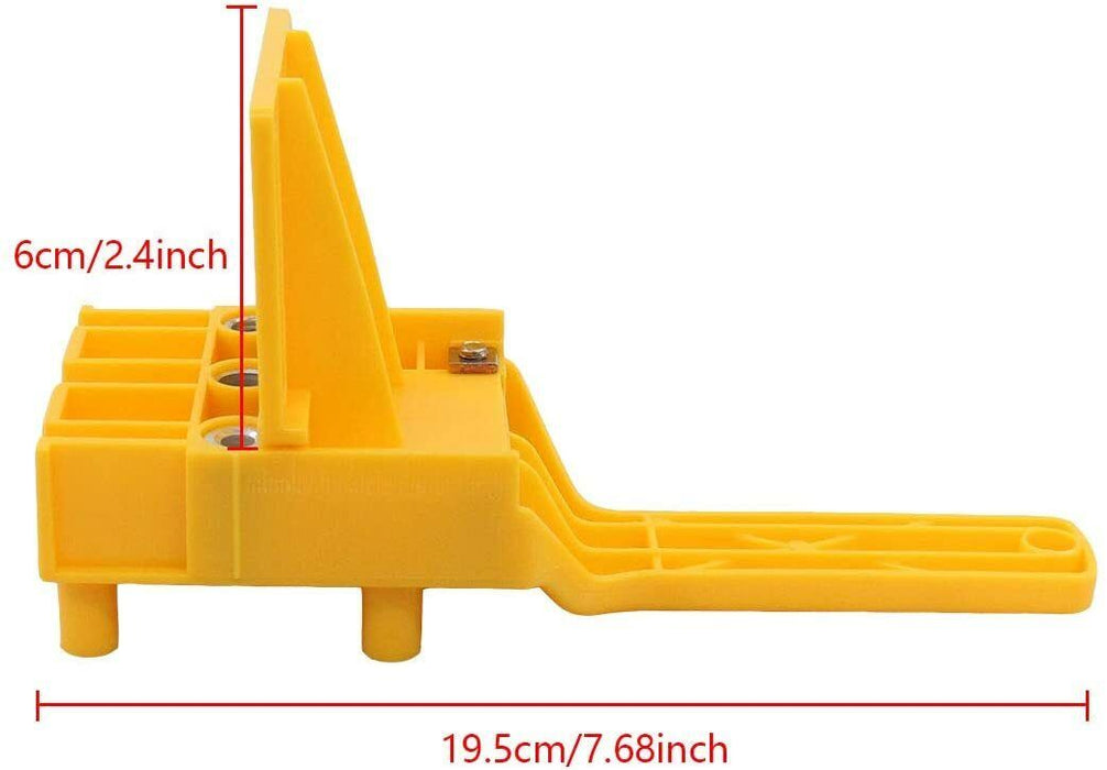 Handheld Woodworking Doweling Jig Drill Wood Guide Dowel Drilling Hole Saw Kit