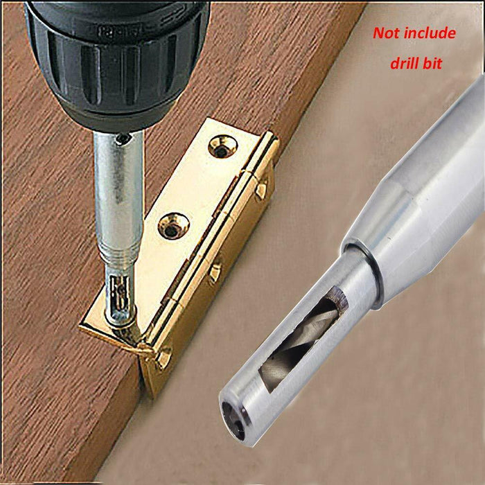 4PC Self-Centering Drill Bit Hex Shank Pilot Door Drawer Hinge Hole Screw Guide