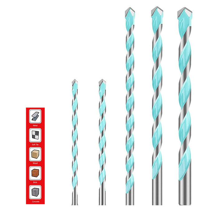 6PC Multipurpose Drill Bits Multi-material Drill Bit Set for Drilling 3.2-10mm