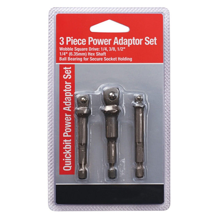 Impact Driver wobble Adaptor Power Bit Set 1/4 3/8 1/2 Drill Socket Hex Shank