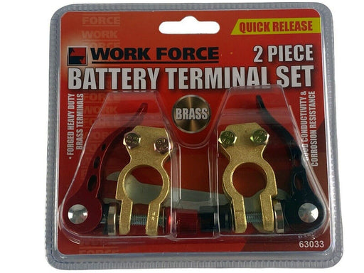 2x Quick Release Battery Terminals Connector Copper Clamps Car Truck Marine 12V - FISHER DISCOUNT
