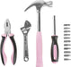 15 Piece Hardware DIY Tool Set and Workshop Kit Pink Lady Tool Her Carry Case - FISHER DISCOUNT