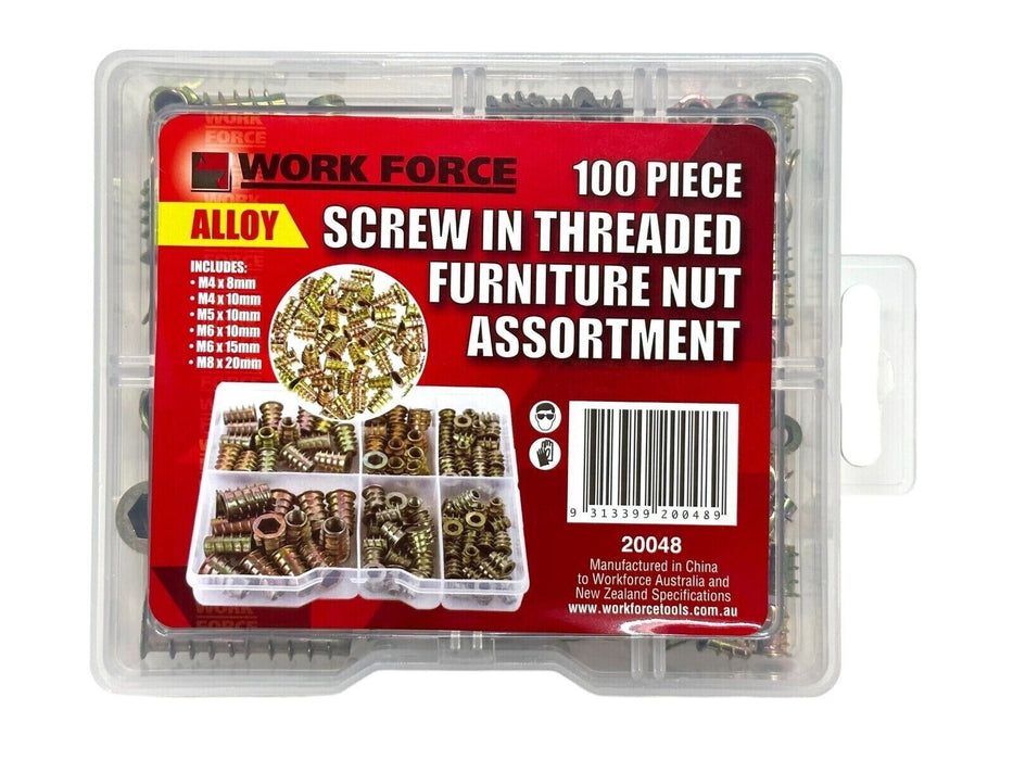 90x M3 M4 M5 M6 M8 Four Claws Nut T-nut Blind Rivet Threaded Inserts Furniture