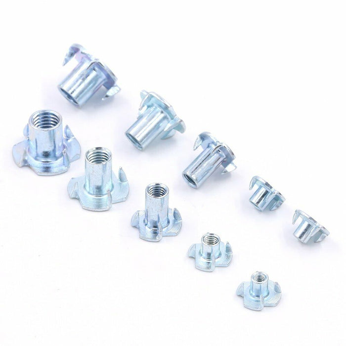 90x M3 M4 M5 M6 M8 Four Claws Nut T-nut Blind Rivet Threaded Inserts Furniture
