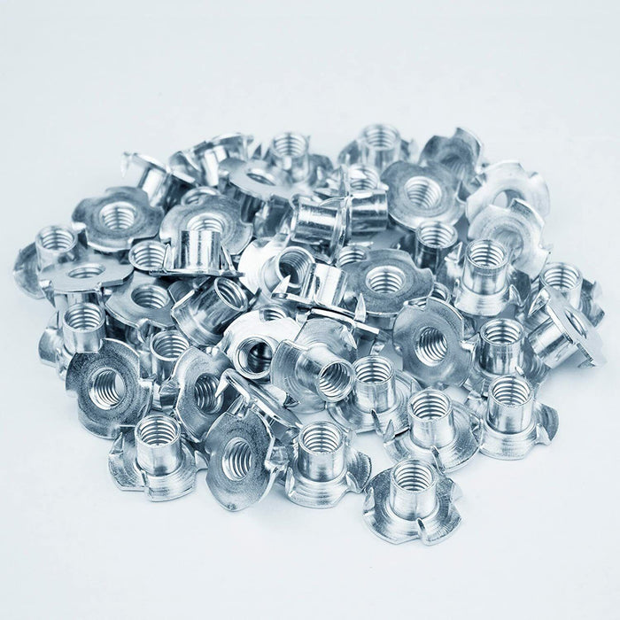 90x M3 M4 M5 M6 M8 Four Claws Nut T-nut Blind Rivet Threaded Inserts Furniture