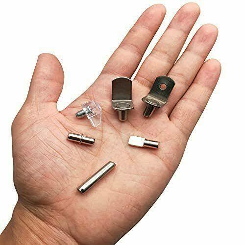 90PCS Nickel Plated Shelf Pins Shelf Support Pegs Cabinet Furniture Shelf Pins