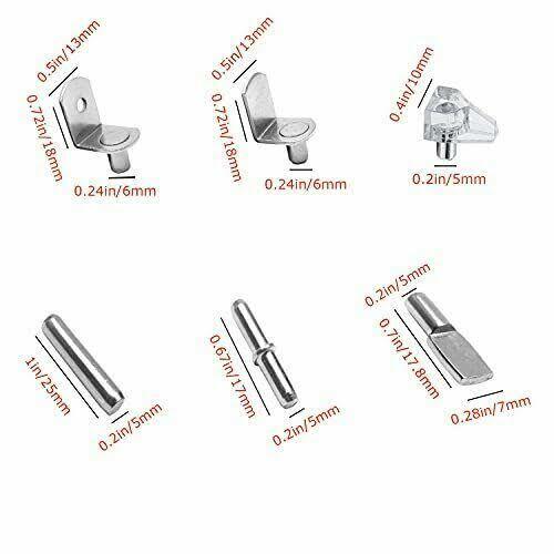 90PCS Nickel Plated Shelf Pins Shelf Support Pegs Cabinet Furniture Shelf Pins