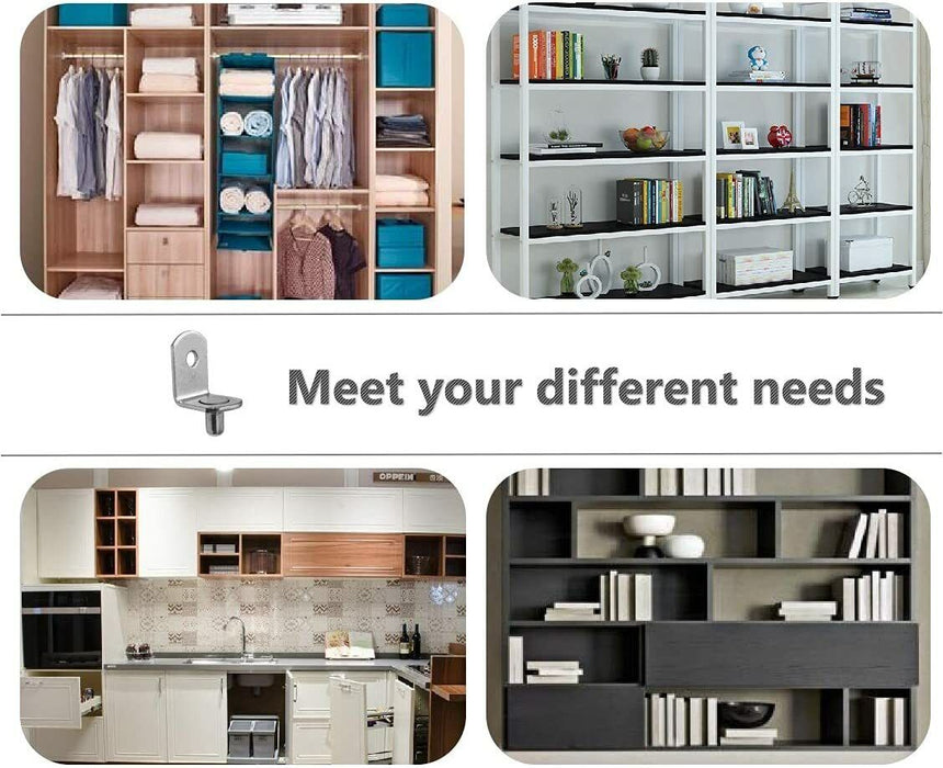 90PCS Nickel Plated Shelf Pins Shelf Support Pegs Cabinet Furniture Shelf Pins