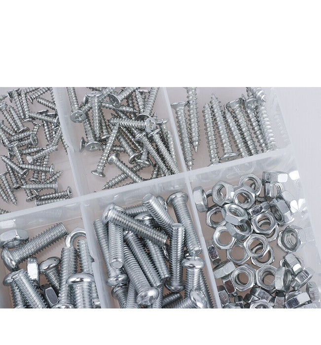 347 PC PIECE METRIC SIZE NUT AND BOLT SCREW ASSORTMENT HARDWARE KIT
