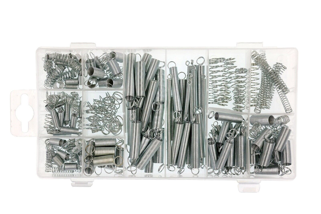 200Pc Small Spring Set Assortment Eureka Grab Kit Compression Extension Lock