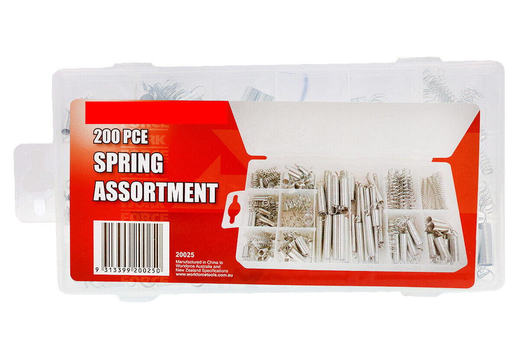200Pc Small Spring Set Assortment Eureka Grab Kit Compression Extension Lock