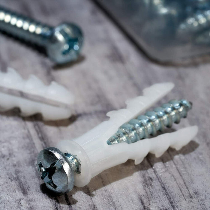 75PC Nylon Nail In Plug Mushroom Head  Anchor Knock Ins 6.5 x 38 / 50 / 65mm