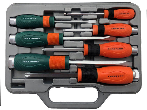 Eurotech 7Pc Heavy Duty Go Through Screwdriver Set Made in Taiwan - FISHER DISCOUNT