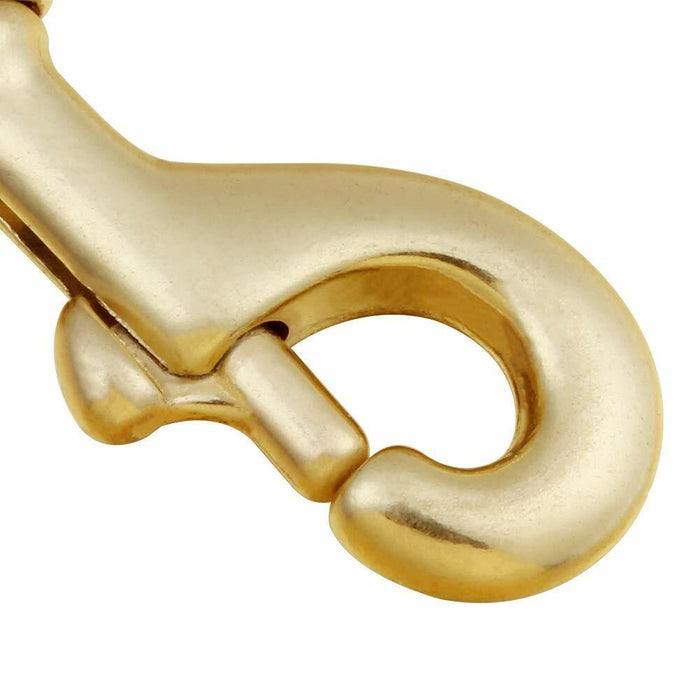 2x Solid Brass Swivel Clip 1-1/4" 32mm  Eye Snap Hook Dog Chain Clip 117mm Long