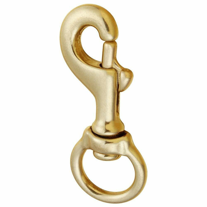 2x Solid Brass Swivel Clip 1-1/4" 32mm  Eye Snap Hook Dog Chain Clip 117mm Long