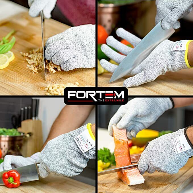 Cut Resistant Gloves Anti-Cutting Food Grade Level 5 Kitchen Butcher Protection