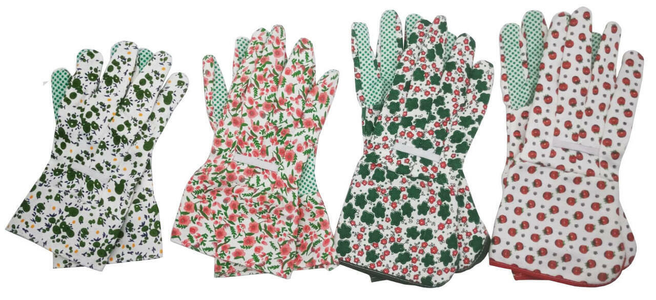 4x Pair of Ladies Girls Womens Grip Gripper Gardening Gloves Work DIY Garden AU