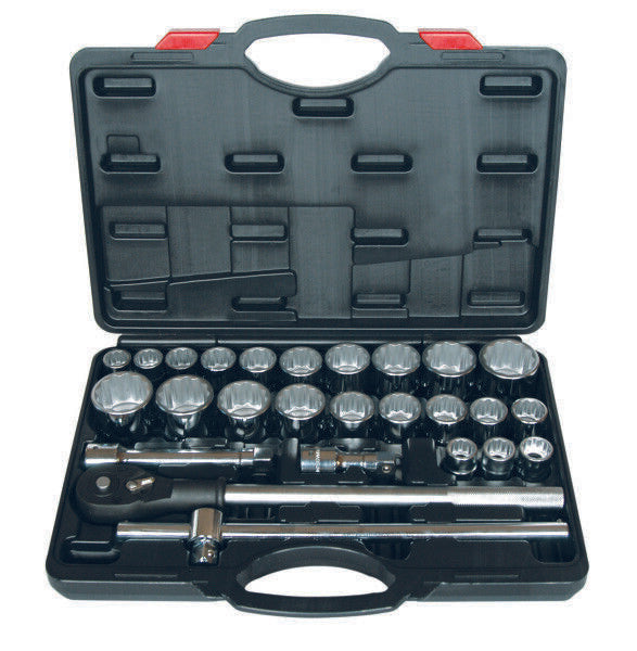 EUROTECH Tradesman Quality 6Pc 3/4"Drive AF/Metric Socket Set Made in Taiwan