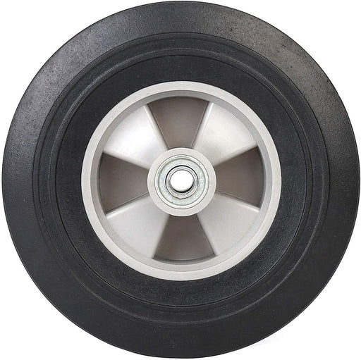 2x 10" Solid Trolley Wheels 4.10 / 3.50-4 16mm Bore Wheelbarrow Flat Free Tyre - FISHER DISCOUNT