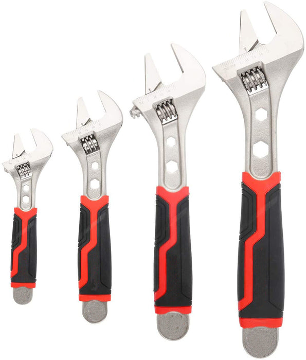 EUROTECH Tradesman Quality  CR/V Steel Adjustable Wrench Made in Taiwan 6-15"