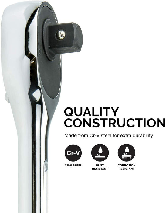 EUROTECH 3/4"Dr Tradesman Quality  Extendable Ratchet Handle Made in Taiwan